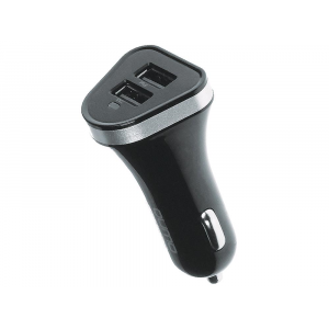 Автомобильное зарядное устройство Qumo Energy PD 20W 5.2A, 2 USB, черный, кабель Micro USB в комплекте (Charger 0071), фото 