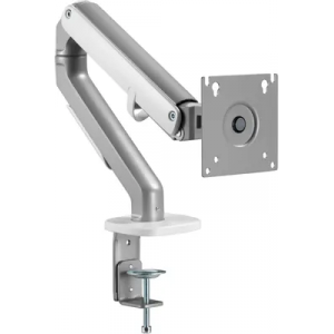 Кронштейн для мониторов Ultramounts UM734SIL серый/серебристый 17-27 макс.7кг крепление к столешнице поворот и наклон, фото 