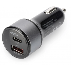 Автомобильное зарядное устройство Genius PD-36AC-Car, USB-A ports - 1 pc. / USB-C - 1 pc., input: 12-24VDC, max.5A, фото 