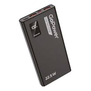 Внешний аккумулятор/ Внешний аккумулятор GoPower PB03-20 20000mAh 3.0A 22.5W 2USB/Type-C черный (1/50), фото 
