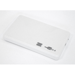 Бокс для жесткого диска 2,5 пластиковый USB 2.0 DM-2508 белый, фото 