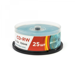 Диск CD-RW Mirex 700 Mb, 12х, Cake Box (25), (25/300), фото 