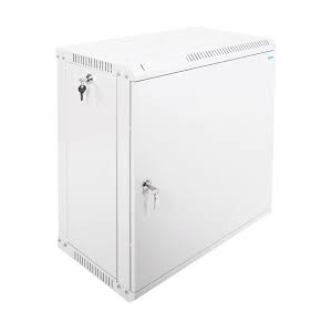 Шкаф настенный ЦМО ШРН-Э-12.500.1 12U 600x520мм пер.дв.стал.лист несъемные бок.пан. серый, фото 