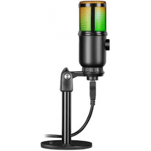Игровой стрим микрофон Defender Glow GMC 400 USB, провод 1.3 м (64640), фото 