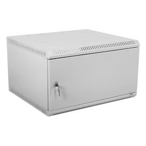Шкаф настенный ЦМО ШРН-Э-9.500.1 9U 600x520мм пер.дв.стал.лист несъемные бок.пан. серый, фото 