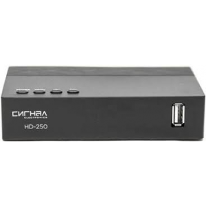Ресивер DVB-T2 Сигнал Эфир HD-250 черный, фото 