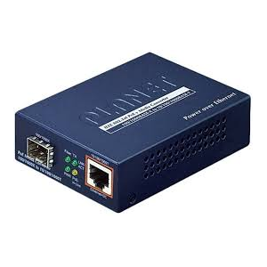 GTP-805A медиа конвертер IEEE802.3af/at PoE 10/100/1000Base-T to MiniGBIC (SFP) Converter, фото 