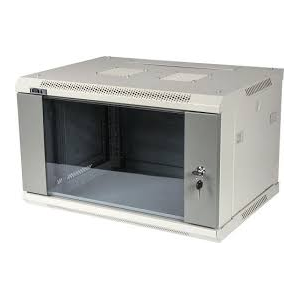 Шкаф настенный серии Pro, 4U 600x450, стеклянная дверь, фото 