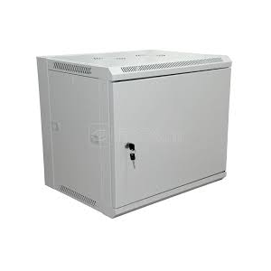 Настенный шкаф RexantPRO 19 6U 600×450×370 мм (ШxГxВ) - передняя дверь металл, боковые стенки съемные (разобранный), RAL 7035, фото 