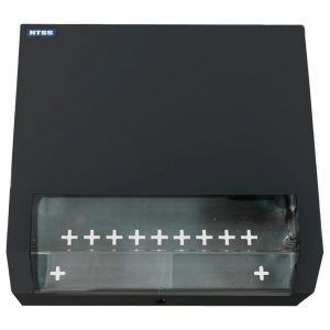 Шкаф коммутационный NTSS (NTSS-SOHO5U-BL) настенный 5U 520x140мм пер.дв.стекл несъемн.бок.пан. 80кг черный, фото 