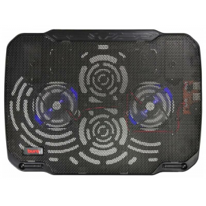 Подставка Buro BU-LCP156-B208 15.6"355x260x21мм 2xUSB 2x 80ммFAN 560г металлическая сетка/пластик черный, фото 