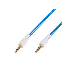 Аудиокабель AUX 3.5 мм гелевый 1 м синий REXANT, фото 