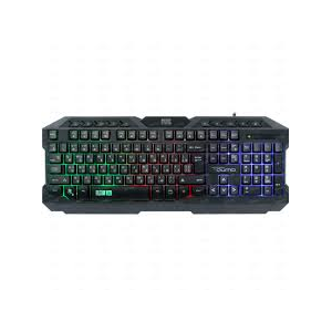 Игровой набор Qumo Mystic K58/M76, кл-ра проводная 104 + 10 клавиш мультимедиа, встроенные подсветки общая + кнопок 3 цвета, мышь проводная, оптическая, 1200/1600/2400/3200 dpi с подсветкой, коврик, фото 