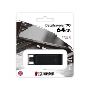 Kingston 64Gb USB 3.2 DataTraveler 70 USB Type-C, фото 