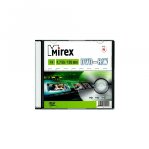 Диск DVD+RW Mirex 4.7 Gb, 4x, Slim Case (1), (1/50), фото 