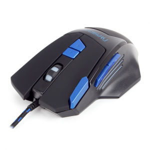 Мышь игровая Гарнизон GM-770G, Black, USB, софт тач, 2400 dpi, 8 кн.+7 режимов подсветки, фото 