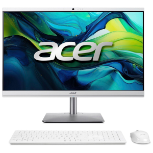 Моноблок Acer Aspire C24-195ES 23.8 Full HD Core Ultra 5 125U (1.3) 16Gb SSD512Gb Graphics CR Eshell GbitEth WiFi BT 65W клавиатура мышь Cam серебристый 1920x1080, фото 