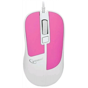 Мышь Gembird MOP-410-P, USB, фиолетовый,  3 кнопки+колесо кнопка, soft touch, 1600 DPI, кабель 1.5м, фото 