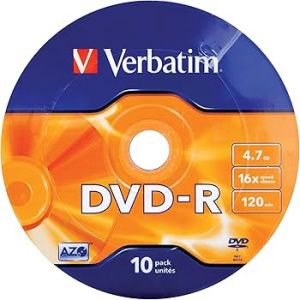 DVD-R 4,7Gb 16x Slim CakeBox 10 pcs VERBATIM, фото 