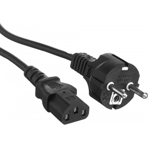 Кабель питания ExeGate Power PC-3P (Евровилка Schuko->С13) VDE-250V-3*0.75-CU, 10A, черный, 3м, фото 