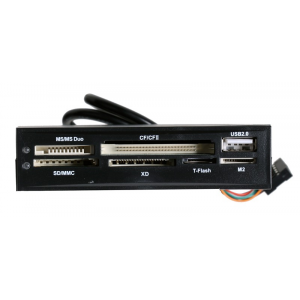 Картридер CFI/CFII/MicroDrive/SD/MiniSD/MMC/RS-MMC/MS/MS-Pro/MS Duo/MS Pro DUO/Magicstor/TF , в 3.5", фото 