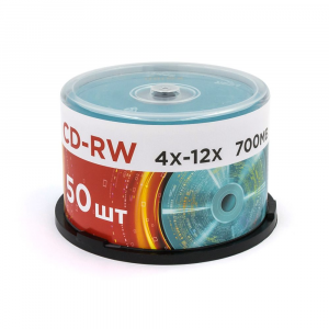 Диск CD-RW Mirex 700 Mb, 12х, Cake Box (50), (50/300), фото 