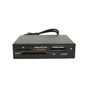 Устройство считывания USB 2.0 Card reader SD/SDHC/MMC/MS/microSD/xD/CF, 3.5 (черный) GR-116B, фото 