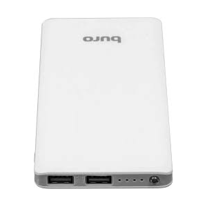 Мобильный аккумулятор Buro RA-8000 Li-Pol 8000mAh 2.1A+1A серебристый 2xUSB, фото 