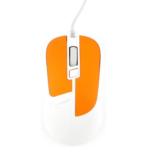 Мышь Gembird MOP-410-O, USB, оранжевый, 3 кнопки+колесо кнопка, soft touch, 1600 DPI, кабель 1.5м, фото 