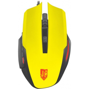 Проводная: Jet.A Comfort OM-U54 LED жёлтая (800/1200/1600/2400dpi, 5 кнопок, LED-подсветка,USB), фото 