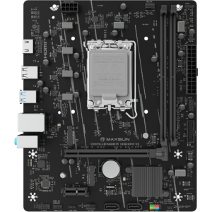Материнская плата Maxsun MS-Challenger H610M-H V1 H610, LGA1700, 2*DDR4, 1*PCIEx16, 1*PCIEx1, 1*M.2, 4*USB3.2Gen1, 6*USB2.0, 2*SATA3.0, 1G, HDMI, M-ATX, RTL, фото 