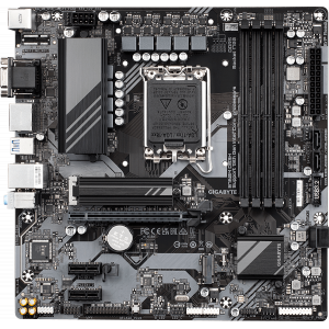 Материнская плата Gigabyte B760M DS3H AX DDR4 Soc-1700 Intel B760 4xDDR4 mATX AC`97 8ch(7.1) 2.5Gg RAID+HDMI+DP, фото 