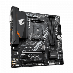 Материнская плата GIGABYTE B550M AORUS ELITE AX, Socket AM4, AMD B550, 4xDDR4, 4xSATA, 2xM.2, 1xPCI-E 4.0 x16, 1xPCI-E 3.0 x4, 1xPCI-E x1, 1xDVI-D, 1xHDMI, 1x 1Gb LAN, 4xUSB-A 3.2 Gen 1, 4xUSB-A 2.0, 3x3.5 мм, 7.1, Micro-ATX, фото 