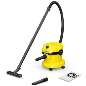 Строительный пылесос Karcher WD 2 Plus V-12/4/18 1000Вт (уборка: сухая/сбор воды) желтый, фото 