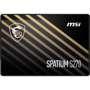 MSI SSD SPATIUM S270, 240GB, 2.5" 7mm, SATA3, 3D TLC, R/W 500/400, IOPs 50 000/80 000, TBW 110, DWPD 0.25 (5 лет), фото 