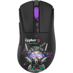 Мышь A4Tech Bloody R73 Pro черный/рисунок оптическая 26000dpi беспров. USB-C 7but (R73 PRO CYPHER GHOST), фото 