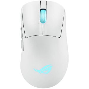 Мышь ASUS ROG KERIS II ORIGIN, 54g, Wired, 2.4GHz RF, Bluetooth 5.1, 42K DPI sensor, 5 Programmable Buttons, White, фото 