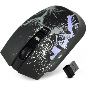 Мышь беспроводная Crown CMM-930W черный, 1600 dpi, радиоканал, USB, кнопки - 4, фото 