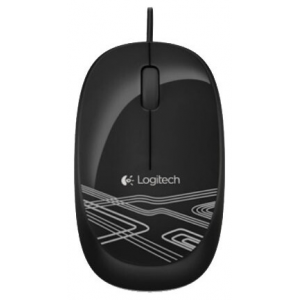 Мышь Logitech Optical Mouse B100 Black USB, фото 