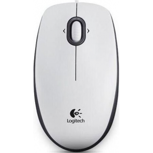 Мышь Logitech Optical Mouse B100 White USB OEM, фото 