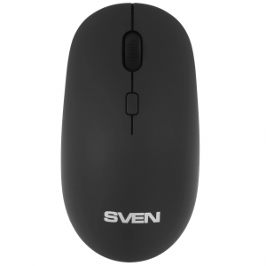 Мышь беспроводная SVEN RX-222W черный, 1800 dpi, радиоканал, Bluetooth, USB, кнопки - 4, фото 
