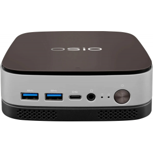 ПК Мини Osio BaseLine B51i-007 i3 1215U (1.2) 8Gb SSD256Gb UHDG без ОС GbitEth WiFi BT 59.85W коричневый/серебристый, фото 