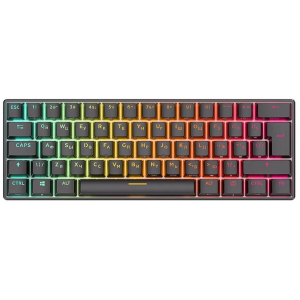 Клавиатура Royal Kludge RK61 Black USB/2.4 GHz/Bluetooth, RGB, Hot Swap, Brown switch, фото 