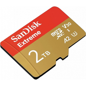 Флеш карта microSDXC 2048GB SanDisk EXTREME Class 10, UHS-I, W130, R 190 МБ/с, , фото 