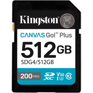 Флеш карта microSDXC 512GB Kingston SDCG4/512GB Canvas Go! Plus V10 A2 + adapter, фото 