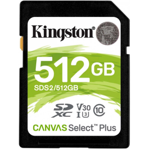 Флеш карта microSDXC 512GB Kingston SDCS3/512GB Canvas Select Plus + adapter, фото 
