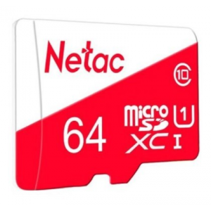Флеш карта microSDXC 64GB Netac NT02P500ECO-064G-R P500 Eco + adapter, фото 
