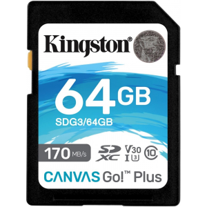 Флеш карта SDXC 64GB Kingston SDG4/64GB Canvas Go! Plus w/o adapter, фото 