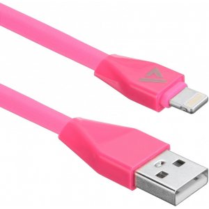 Кабель USB ACD-Life Lightning ~ USB-A TPE, 1м, маджента (ACD-U920-P5M), фото 