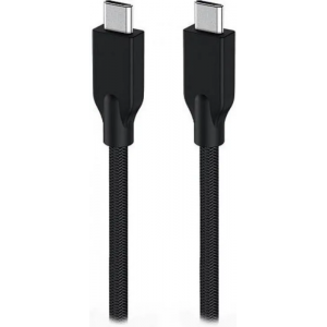 Кабель Genius ACC-C2CC-3A. Выход: USB-C -> USB-C. USB 3.0, плетеный нейлон, 150 см. черный, фото 